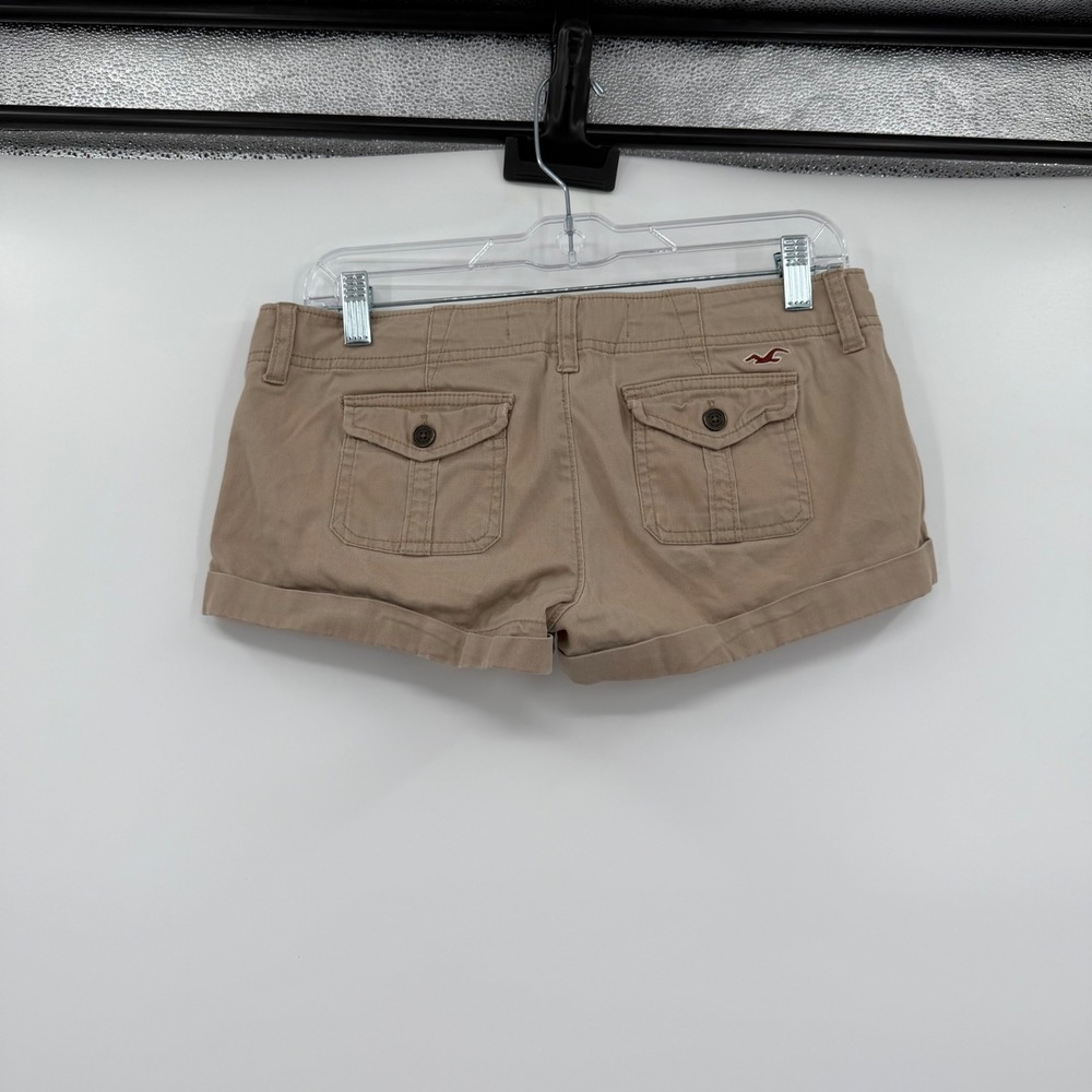 Y2k Hollister tan social stretch shorts 25 - Picture 2 of 4